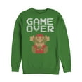 thumbnail image 1 of Men's Nintendo Mario Game Over Sweatshirt Kelly Green Medium, 1 of 3