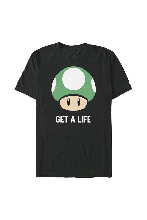Men's Nintendo Mario Get a Life Graphic T-Shirt