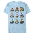 thumbnail image 1 of Men's Nintendo Mario Kart Cast  Graphic Tee Light Blue 2X Large, 1 of 3