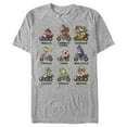 thumbnail image 1 of Men's Nintendo Mario Kart Cast Graphic Tee Athletic Heather X Large, 1 of 4