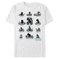 thumbnail image 1 of Men's Nintendo Mario Kart Silhouette Grid  Graphic Tee White X Large, 1 of 4
