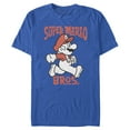 thumbnail image 1 of Men's Nintendo Mario Profile Drawing  Graphic Tee Royal Blue X Large, 1 of 4