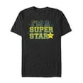 thumbnail image 1 of Men's Nintendo Mario Super Star Graphic Tee Black Large, 1 of 4