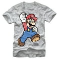 thumbnail image 1 of Men's Nintendo Marker Mario Graphic Tee Athletic Heather Small, 1 of 4