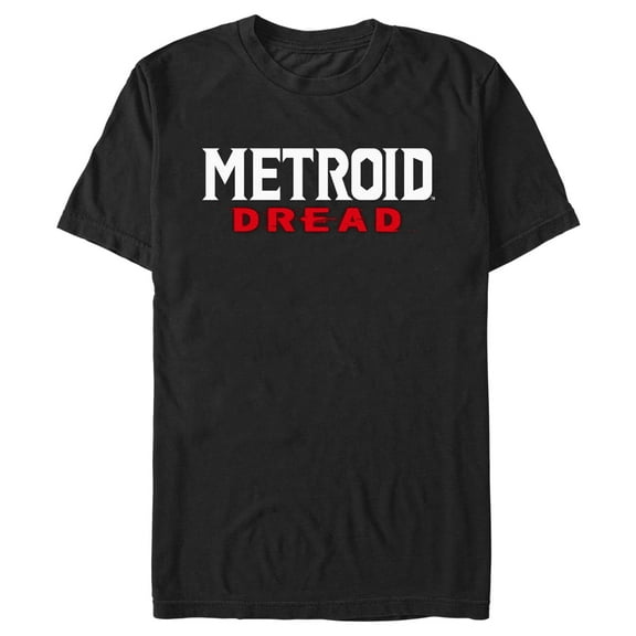 Men's Nintendo Metroid Dread Logo  Graphic Tee Black Small