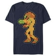 thumbnail image 1 of Men's Nintendo Metroid Pixelated Samus Graphic Tee Navy Blue X Large, 1 of 4
