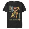 thumbnail image 1 of Men's Nintendo Metroid Samus Pose Graphic Tee Black Large, 1 of 4
