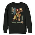 thumbnail image 1 of Men's Nintendo Metroid Samus Pose  Sweatshirt Black 3X Large, 1 of 3