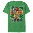 thumbnail image 1 of Men's Nintendo Metroid Samus Returns Grid  Graphic Tee Kelly Heather X Large, 1 of 3