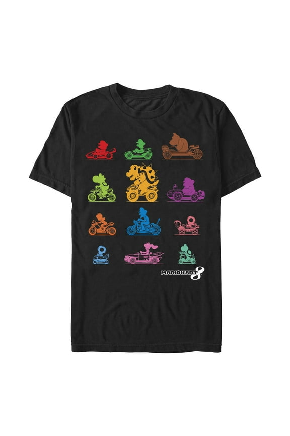 Men's Nintendo Multicolored Racers Graphic T-Shirt
