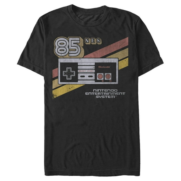 Men's Nintendo NES 85 Controller  Graphic Tee Black Large