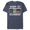 thumbnail image 1 of Men's Nintendo NES Classic Controller Graphic Tee Navy Blue Heather Small, 1 of 8
