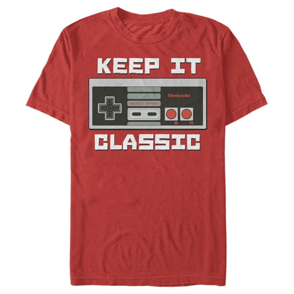 Men's Nintendo NES Classic Controller Graphic Tee Red 2X Large