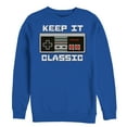 thumbnail image 1 of Men's Nintendo NES Classic Controller Sweatshirt Royal Blue Large, 1 of 3
