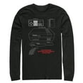 thumbnail image 1 of Men's Nintendo NES Controller Part  Long Sleeve Shirt Black X Large, 1 of 3
