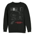 thumbnail image 1 of Men's Nintendo NES Controller Part Sweatshirt Black Small, 1 of 3