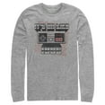 thumbnail image 1 of Men's Nintendo NES Controller on Like 1985  Long Sleeve Shirt Athletic Heather X Large, 1 of 3