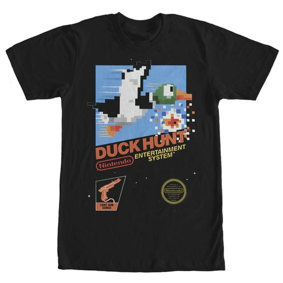 Men's Nintendo NES Duck Hunt  Graphic Tee Black X Large