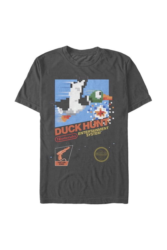 Men's Nintendo NES Duck Hunt Graphic Tee Charcoal 2X Large