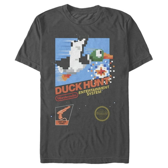 Men's Nintendo NES Duck Hunt Graphic Tee Charcoal Small
