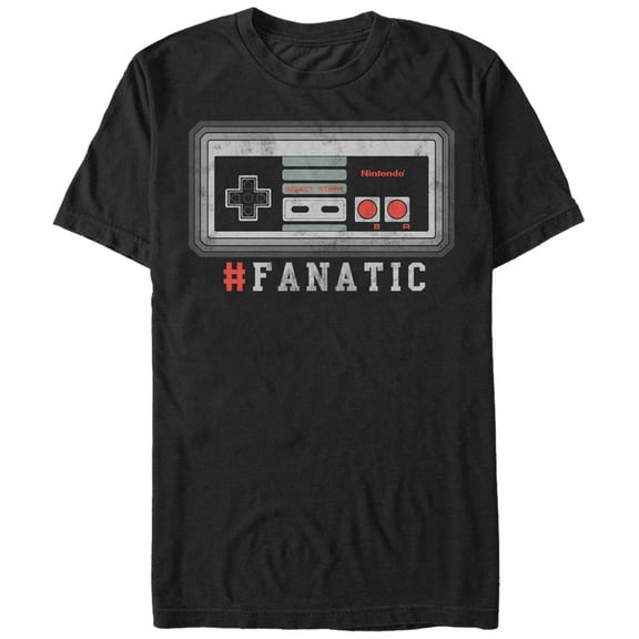 Men's Nintendo NES Fanatic  Graphic Tee Black Medium