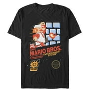 Men's Nintendo NES Super Mario Bros Graphic Tee Black Small