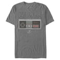 thumbnail image 1 of Men's Nintendo Old Schoool NES Controller Graphic Tee Athletic Heather 2X Large, 1 of 4