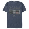 thumbnail image 1 of Men's Nintendo Old Schoool NES Controller Graphic Tee Navy Blue Heather Small, 1 of 3