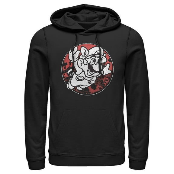 Men's Nintendo Raccoon Fly  Pull Over Hoodie