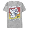 thumbnail image 1 of Men's Nintendo Raccoon Mario Made in the 80's  Graphic Tee Athletic Heather 3X Large, 1 of 5