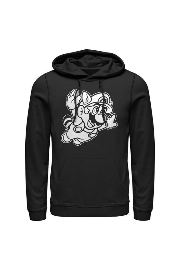 Men's Nintendo Raccoon Mario Pull Over Hoodie