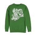 thumbnail image 1 of Men's Nintendo Raccoon Mario  Sweatshirt Kelly Green Medium, 1 of 3