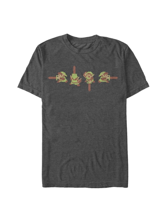 Men's Nintendo Retro Bits Link Graphic T-Shirt