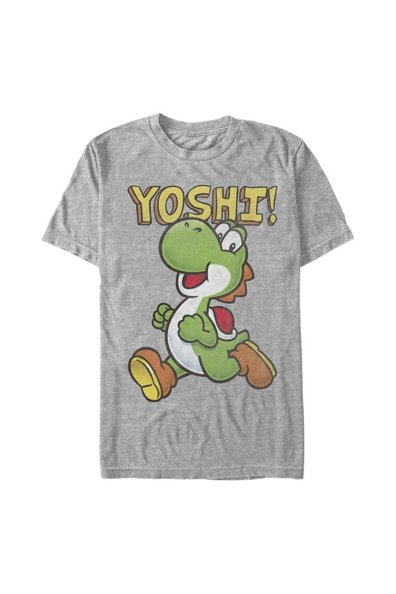 Men's Nintendo Running Yoshi  Graphic T-Shirt