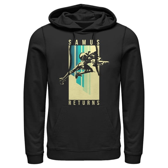 Men's Nintendo Samus Action Pose Pull Over Hoodie