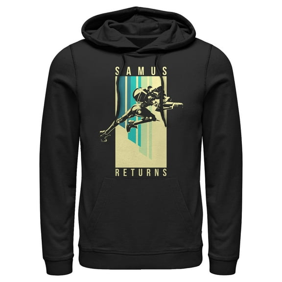 Men's Nintendo Samus Action Pose  Pull Over Hoodie