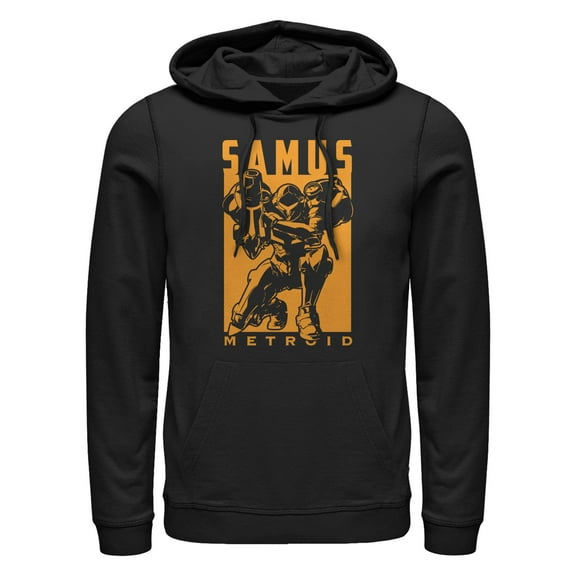 Men's Nintendo Samus Poster Pull Over Hoodie