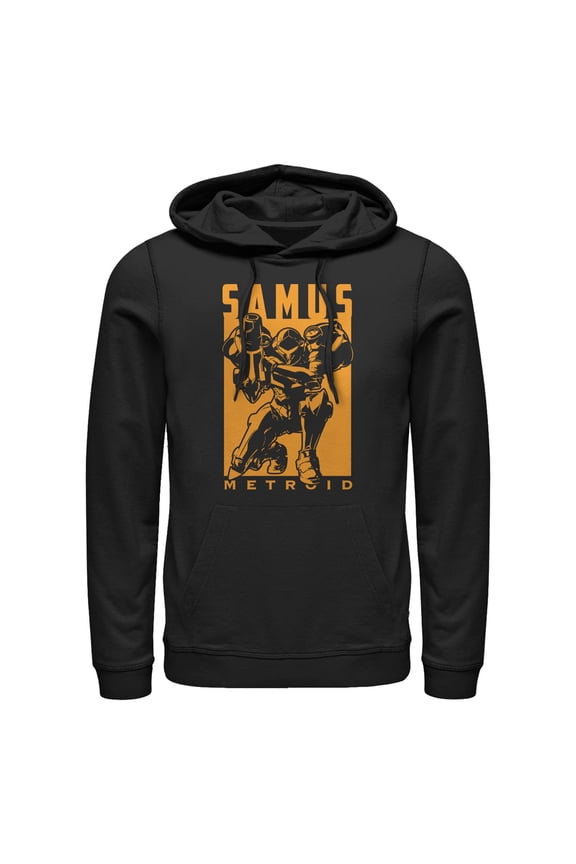 Men's Nintendo Samus Poster Pull Over Hoodie