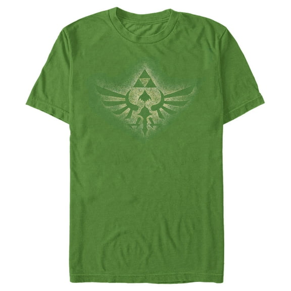Men's Nintendo Soaring Triforce  Graphic Tee Kelly Green Medium