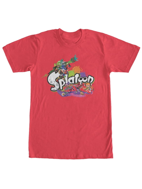 Men's Nintendo Splatoon Inkling Humanoid Graphic Tee Red Large