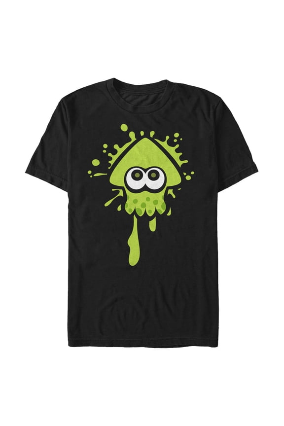 Men's Nintendo Splatoon Inkling Squid Graphic Tee Black Large