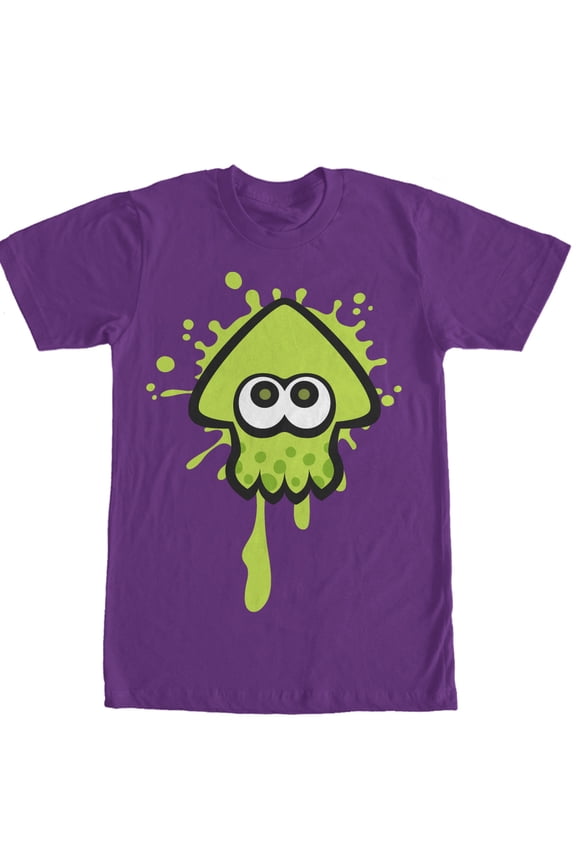 Men's Nintendo Splatoon Inkling Squid Graphic Tee Purple Medium