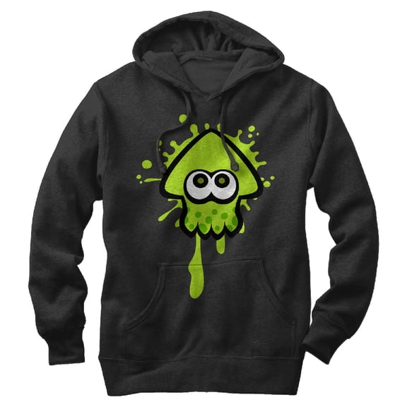 Men's Nintendo Splatoon Inkling Squid Pull Over Hoodie Black Large