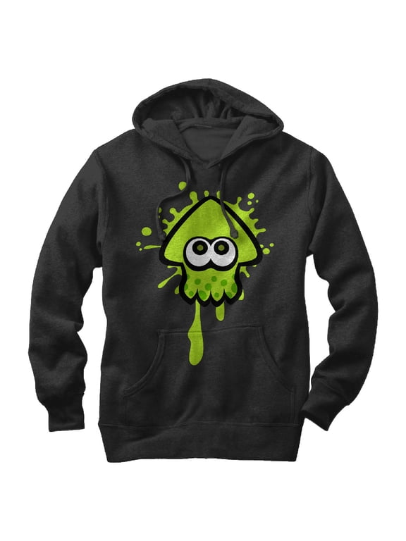 Men's Nintendo Splatoon Inkling Squid Pull Over Hoodie Black X Large