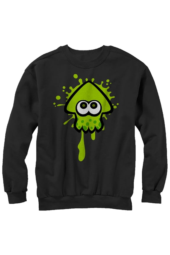 Men's Nintendo Splatoon Inkling Squid Sweatshirt Black 2X Large