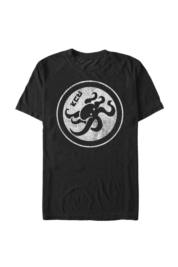 Men's Nintendo Splatoon Octopus Symbol Graphic Tee Black 5X Large