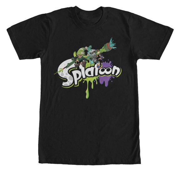 Men's Nintendo Splatoon Splat Graphic Tee Black Small