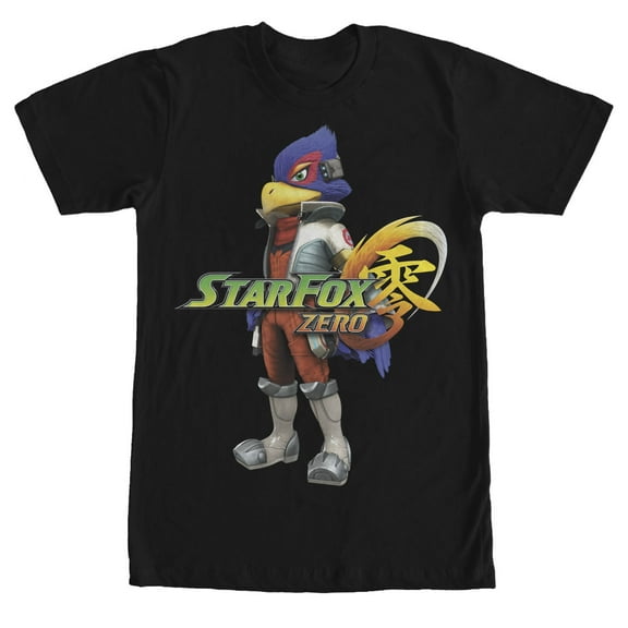 Men's Nintendo Star Fox Zero Falco Lombardi  Graphic Tee Black Medium