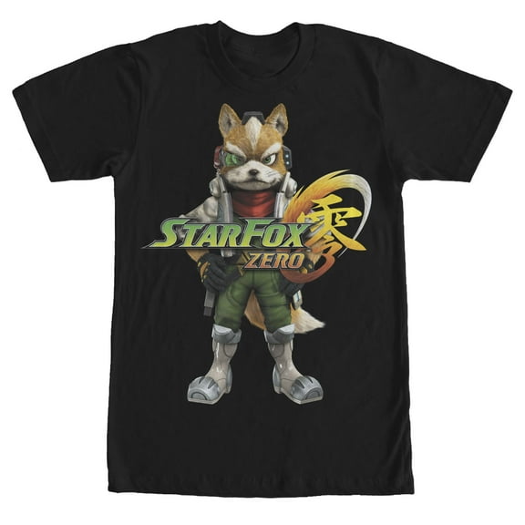 Men's Nintendo Star Fox Zero Fox McCloud  Graphic Tee Black X Large
