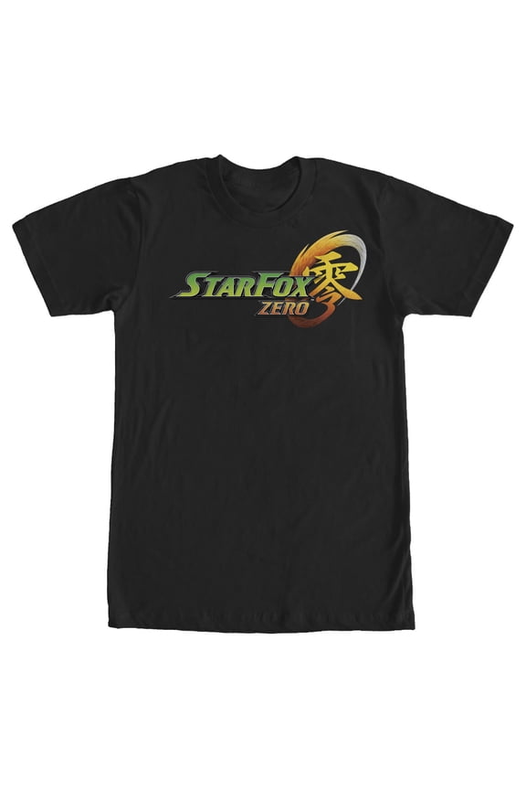 Men's Nintendo Star Fox Zero Logo Graphic Tee Black Medium